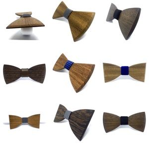 NWT Bulk Lot of 99 Wooden Bow Ties